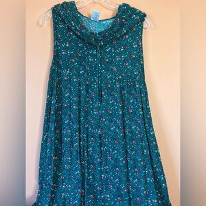 Floral Hooded Oversized Dress